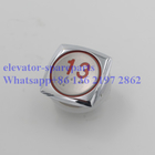 DC 24V Elevator Spare Parts , Stainless Steel A40 Braille Elevator Buttons