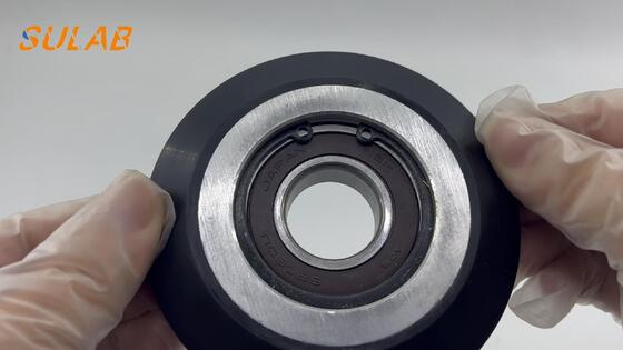 Schindler Elevator Roller Guide Shoe Wheel 100 × 25 mm with 6205 Bearing and Polyurethane Tread