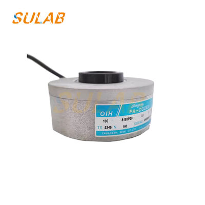 Tamagawa TS5246N160 Hollow Shaft Rotary Encoder with 8192 Pulses Per Revolution 5V Power Supply and Compact Hollow-Hole Structure for Elevator Speed Position Sensing