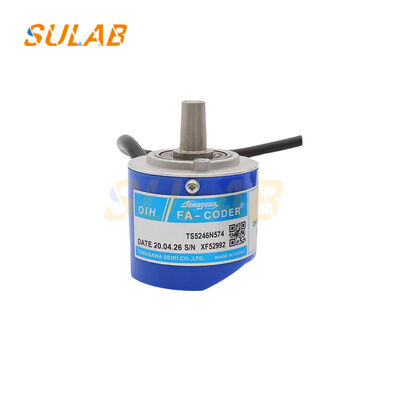 Tamagawa TS5246N574 Hollow Shaft Rotary Encoder with 8192 Pulses per Revolution Shock-proof Vibration-resistant Compact Design for Elevator Traction Motors