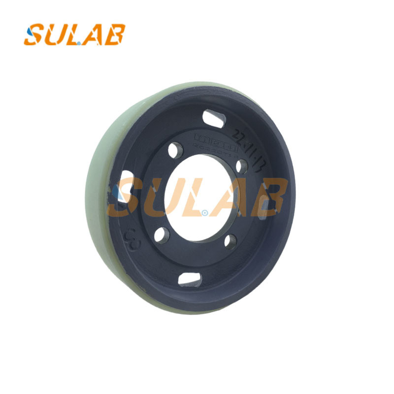 Hitachi Escalator Spare Parts Handrail Drive Wheel 141mm Diameter