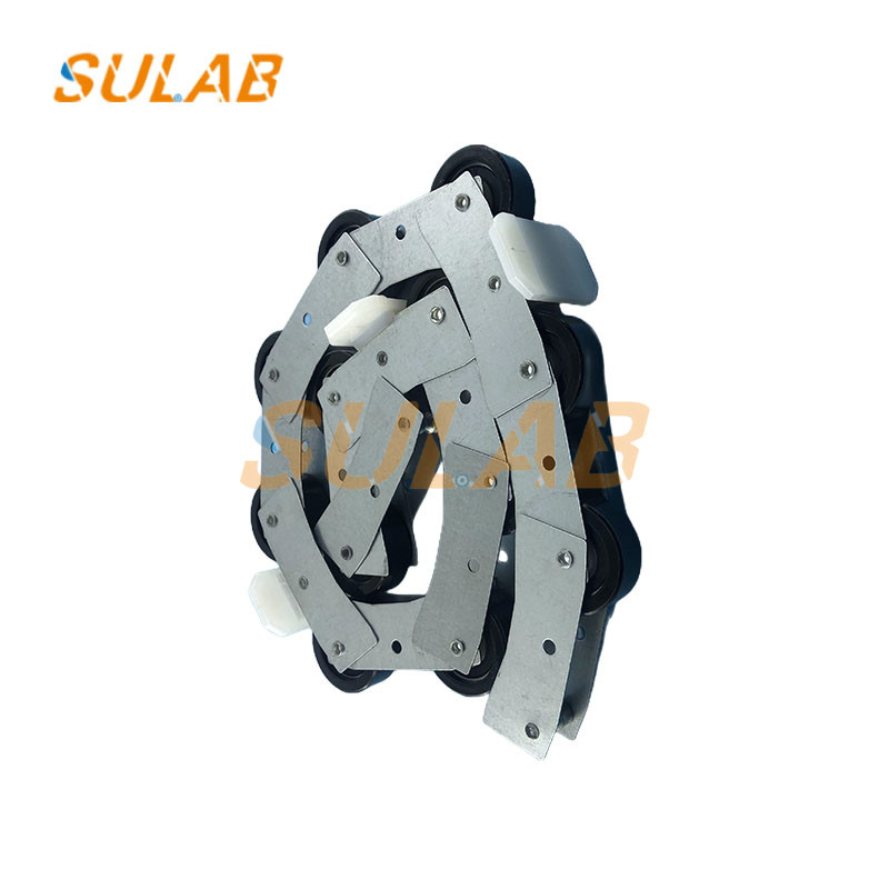 Escalator Spare Parts Handrail Return Reverse Guide Newel Rotary Chain With 12Pcs Rollers