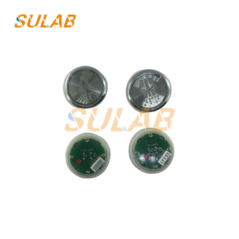 Elevator Lift Spare Parts Lop Cop Round Push Button PB31-10 Red Light White Light Blue Braille