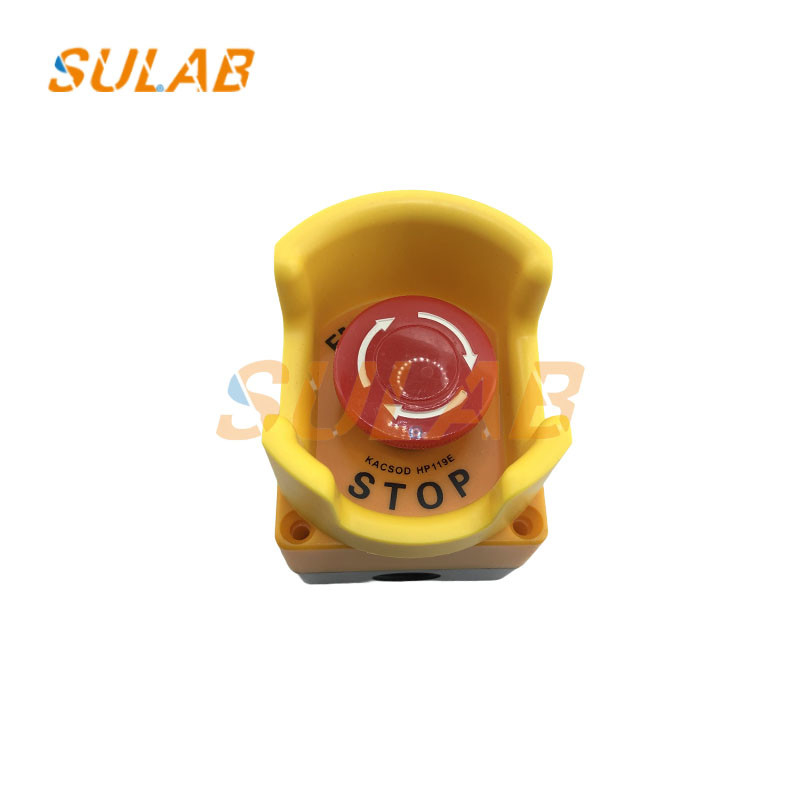 Lift Elevator Spare Parts Safety Emergency Stop Mushroom Button Switch Box LAY7-11ZS