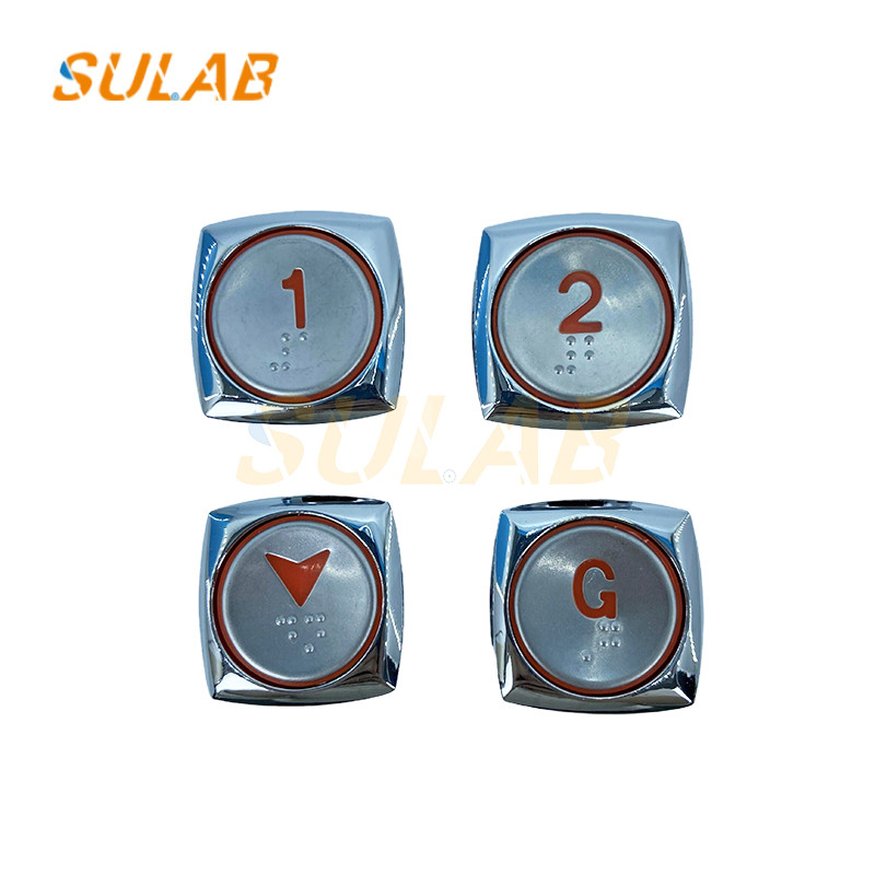 A4J16002  Hyundai Elevator Push Button Elevator Parts Light Red White 