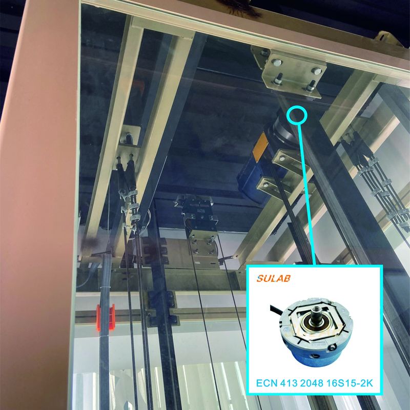 Heidenhain Elevator Encoder ECN 413 with 2048 PPR Resolution IP65 Protection and Hollow Shaft 16S15