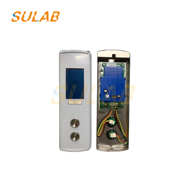 Sulab XAA308NA 5AS Elevator Call Board Black Blue Screen Square Button