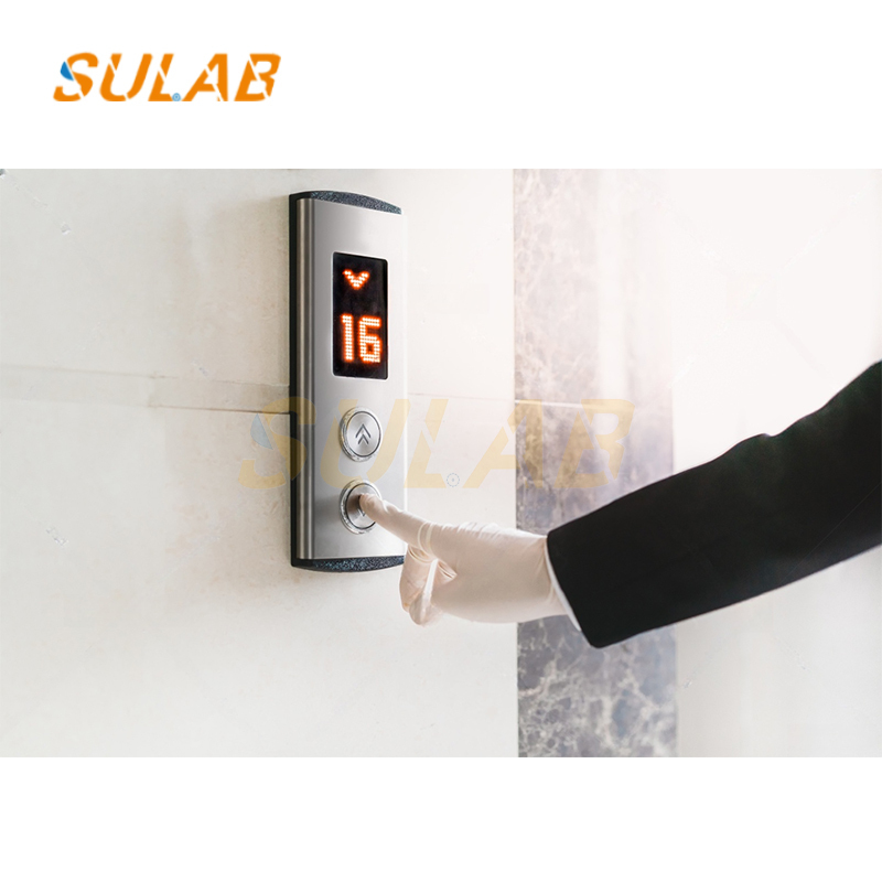 Sulab XAA308NA 5AS Elevator Call Board Black Blue Screen Square Button