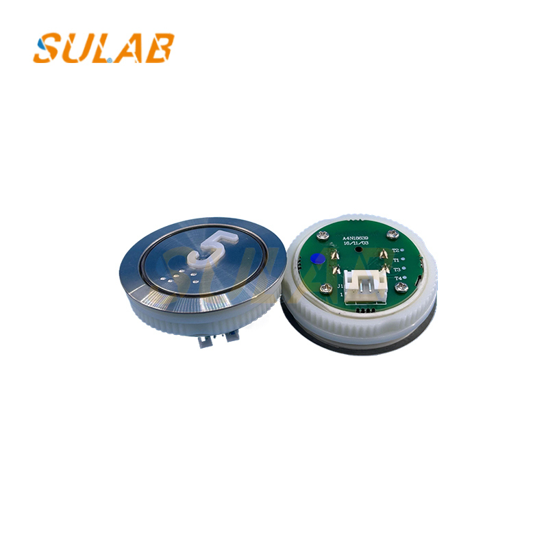 Original Replacement Elevator Switch Button Bst Button Braille Elevator Button Elevator Round Button With Braille Blue Light Elevator Accessories A4n18639