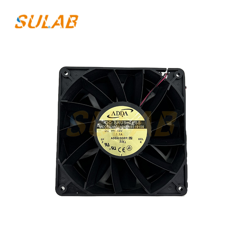 140mm×140mm 48V High Air Volume Cooling Fan for Elevator Systems with Ball Bearing