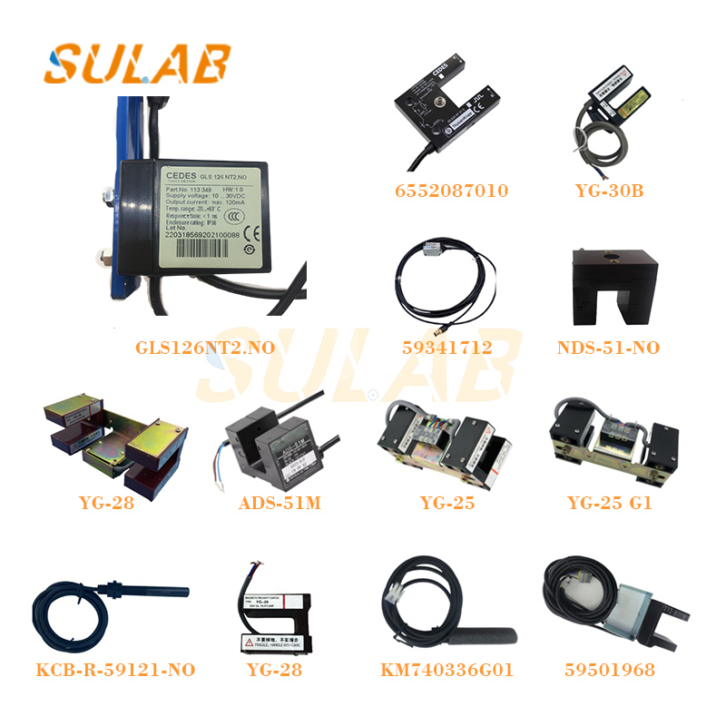CEDES GLS126NT2.NO High-Precision Photoelectric Leveling Sensor with 26mm Fork Gap and 0.5mm Positioning Accuracy for Elevator Systems