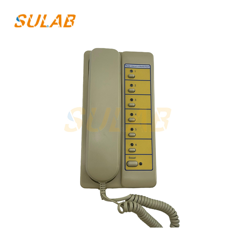 NKT12 Elevator Intercom Host with Six-Way Call Capacity 4-Wire System and DC 12V for Emergency Communication