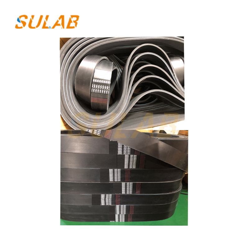 12-Rib Poly-V Drive Belt for Schindler 9300 & 9500 Escalators with Wear-Resistant Rubber Construction