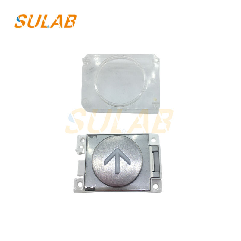 Mitsubishi Elevator Push Button C5MS-1PW12D with White LED 24 VDC Snap-in Mount for Elevator Stations