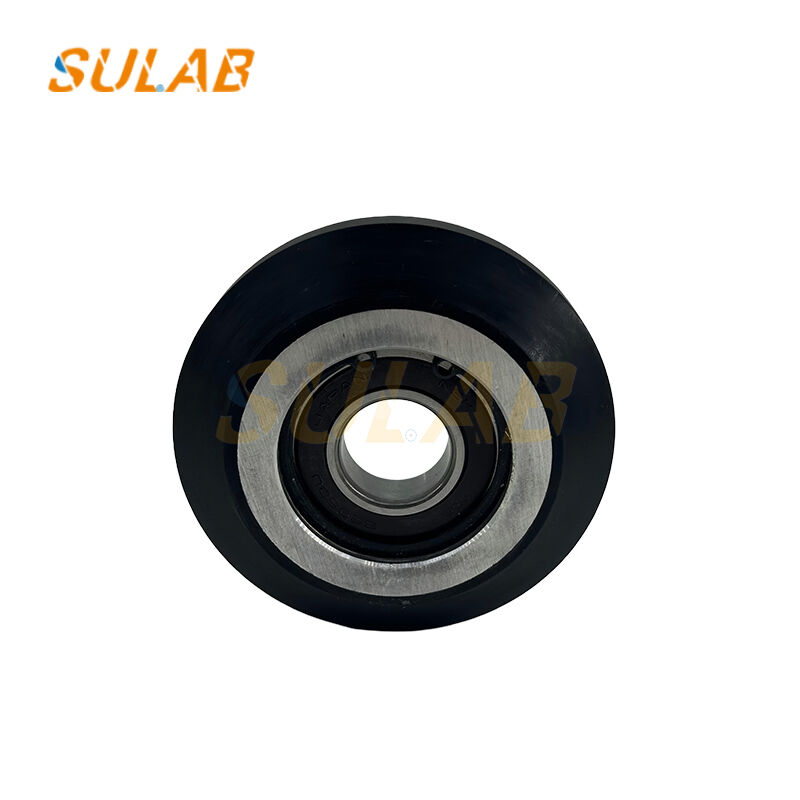 Schindler Elevator Roller Guide Shoe Wheel 100 × 25 mm with 6205 Bearing and Polyurethane Tread