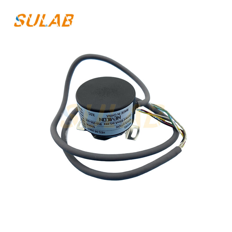 NEMICON HES-06-2MHT-800-050-00E Rotary Encoder with 800P/R Resolution Line Driver Output and Ultra-Thin Flange Design for Elevators