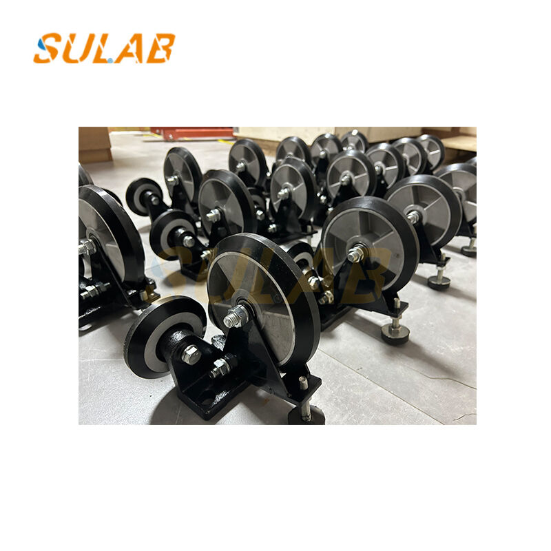 Complete Roller Guide Shoe Set High Wear Resistance Elevator Spare Parts with Shock Absorption and Easy Installation