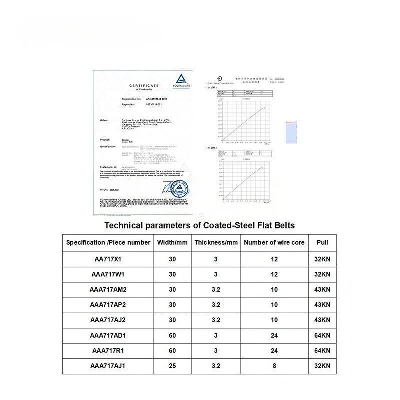 OTIS Elevator Steel Belt Traction Steel Belt Lift Spare Parts Wear Resistant Durable Steel Cord Belt AAA717R1