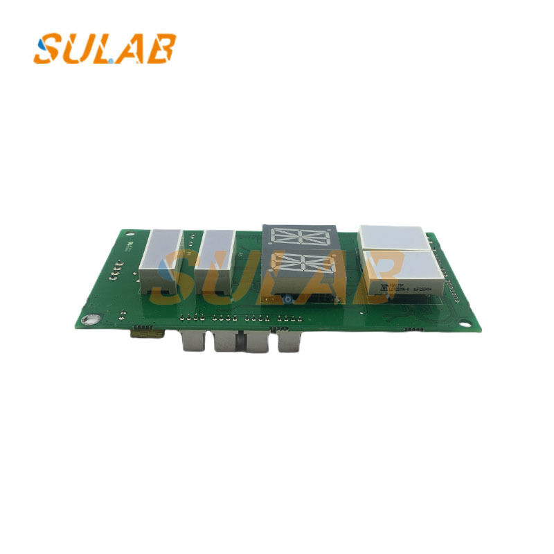 Elevator LOP Display Board with CAN Bus Communication Flame-Retardant Green PCB for Real-Time Floor Number Display