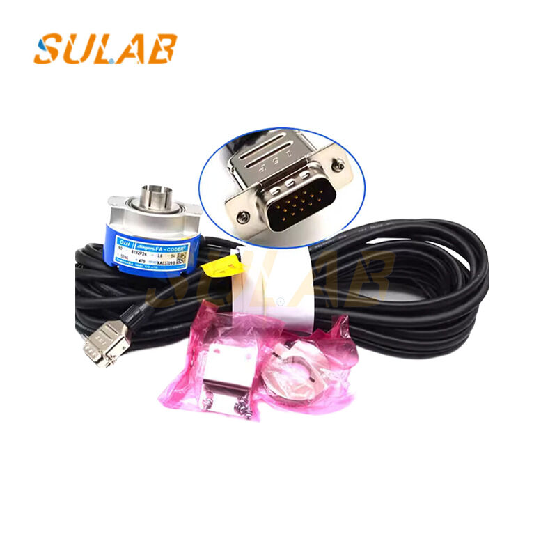 Tamagawa TS5246N479 Hollow Shaft Rotary Encoder with 8192 Pulses per Revolution and DC 5V Power Supply for Elevator PMSM Traction Motor