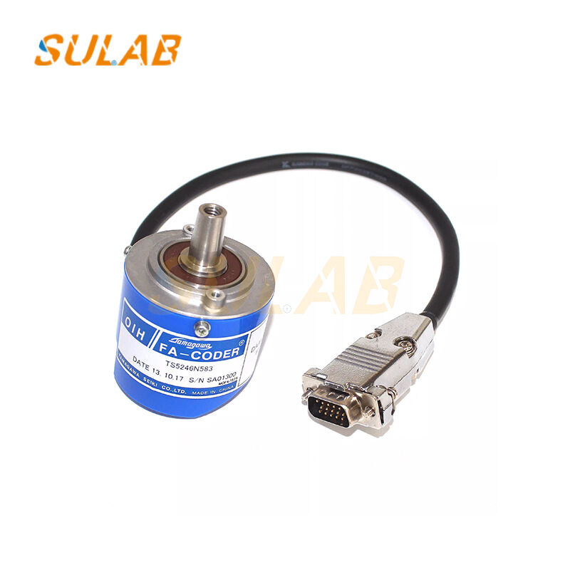 Tamagawa FA-CODER Elevator Incremental Encoder with 8192 Pulses per Revolution Hollow-Shaft Structure and DC 5V Power Supply