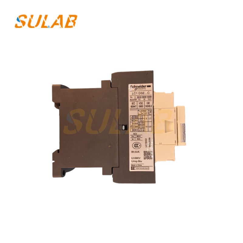 Schneider LC1D32FD 3-Pole Power Contactor 32A 110VDC Coil 1NO+1NC Aux for Elevator Control Cabinet