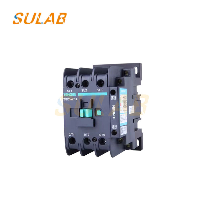 TGC1-4011 3-Pole AC Contactor 40A 1NO+1NC Auxiliary Contacts For Elevator Control Cabinet Motor Circuit