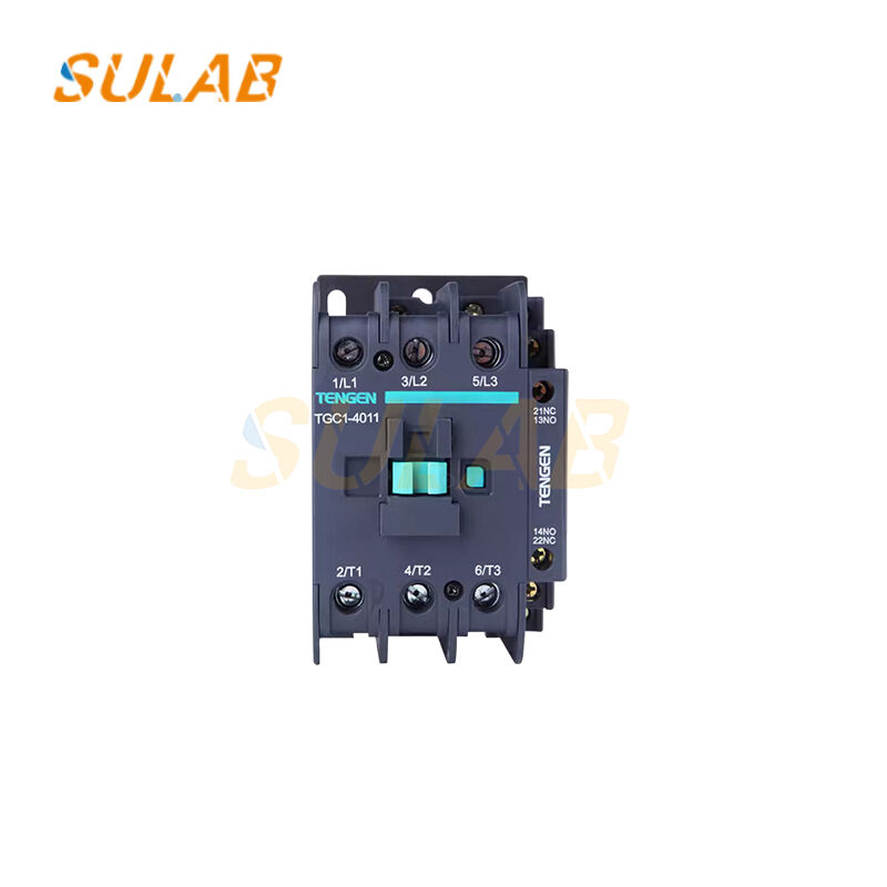 TGC1-4011 3-Pole AC Contactor 40A 1NO+1NC Auxiliary Contacts For Elevator Control Cabinet Motor Circuit