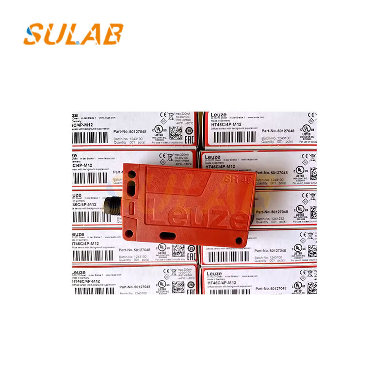 HT46C4P-M12 Photoelectric Sensor with Background Suppression IP67 & IP69K Protection and PNP Switching Output