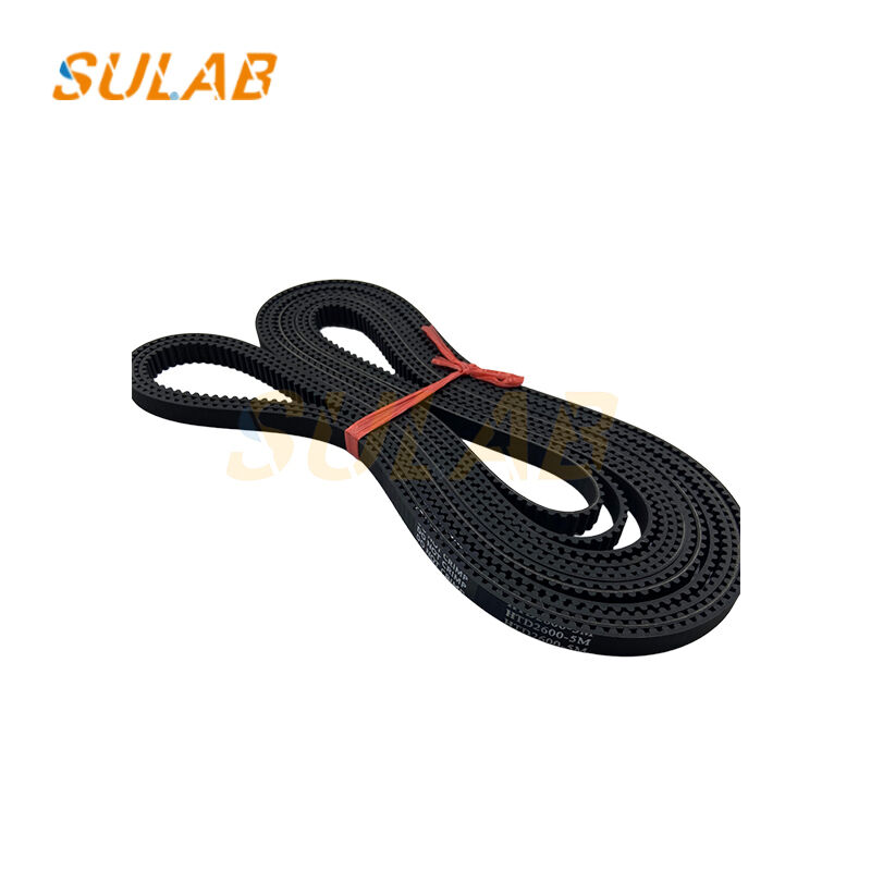 HTD 2600-5M Elevator Timing Belt 2600mm Length 5-Pitch Synchronous Toothed Belt with Neoprene Rubber Body