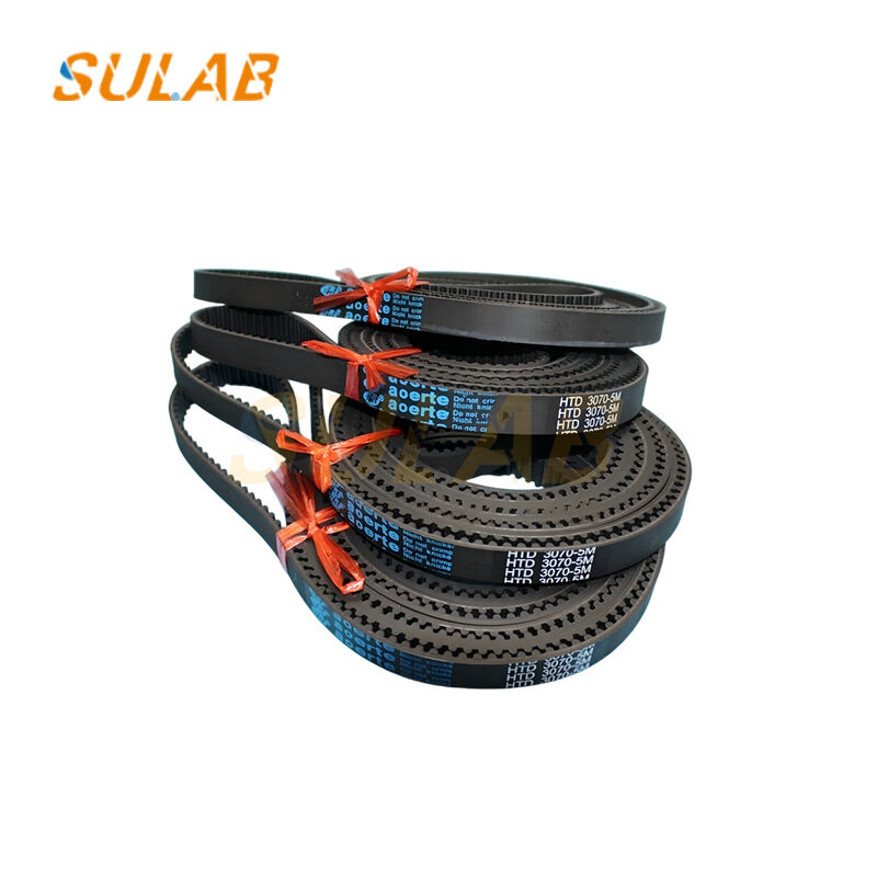 HTD 2600-5M Elevator Timing Belt 2600mm Length 5-Pitch Synchronous Toothed Belt with Neoprene Rubber Body