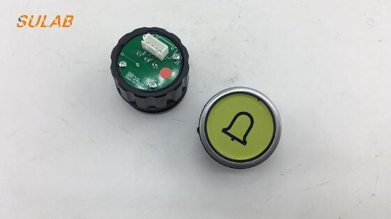 SC 5400 Elevator D-Type Round Button with 3-Pin / 4-Pin Version and LED Backlight in Stainless Steel Bezel